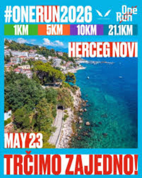 Najava trke One Run Herceg Novi 2026
