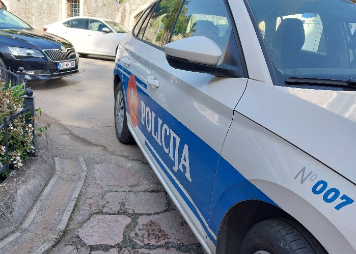Plavo svjetlo policijskog vozila