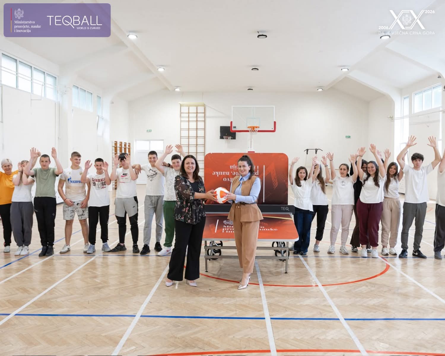 Uručivanje Teqball stolova Srednjoj mješovitoj školi Ivan Goran Kovačić