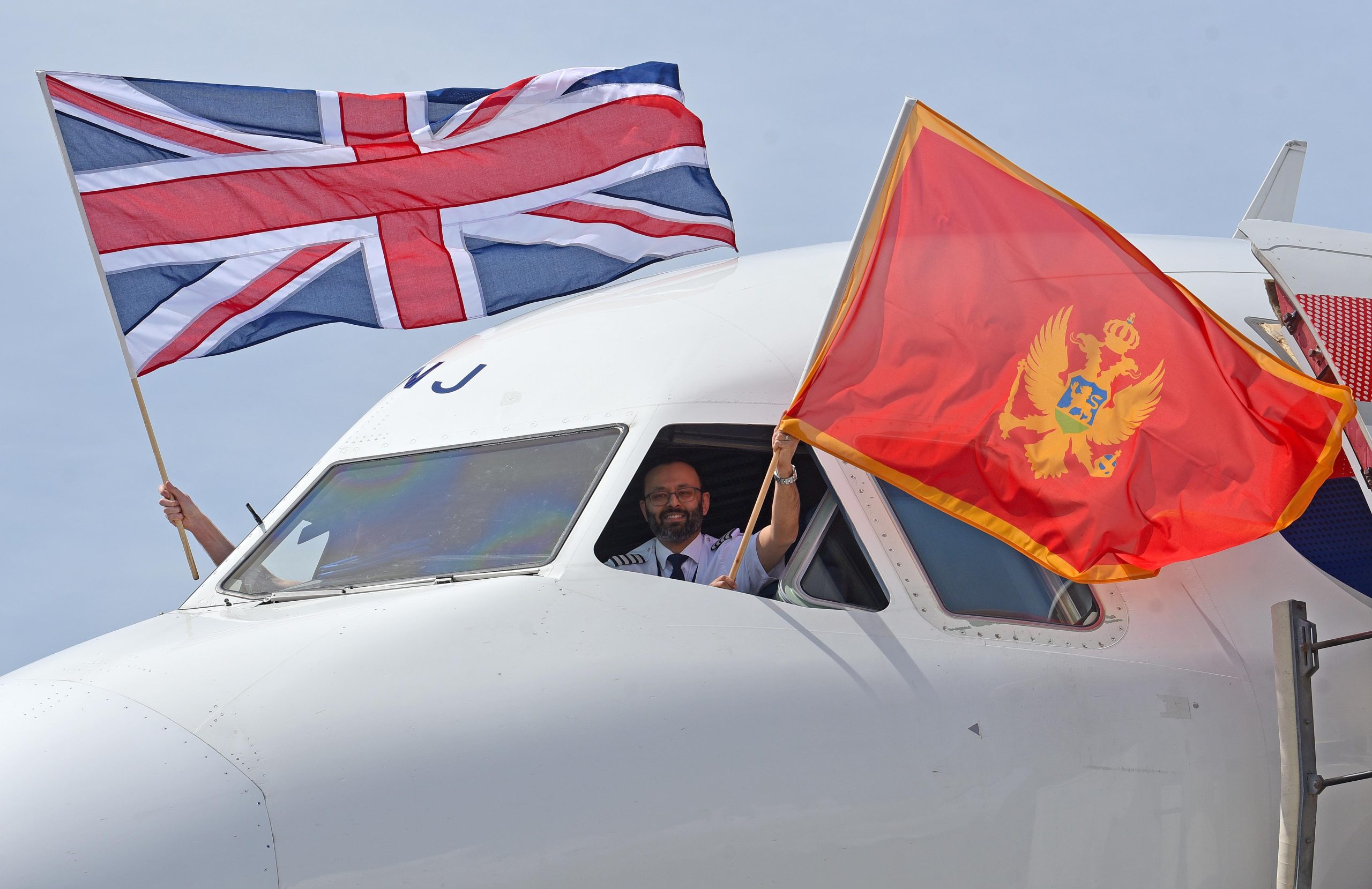 Avion British Airwaysa na Aerodromu Tivat