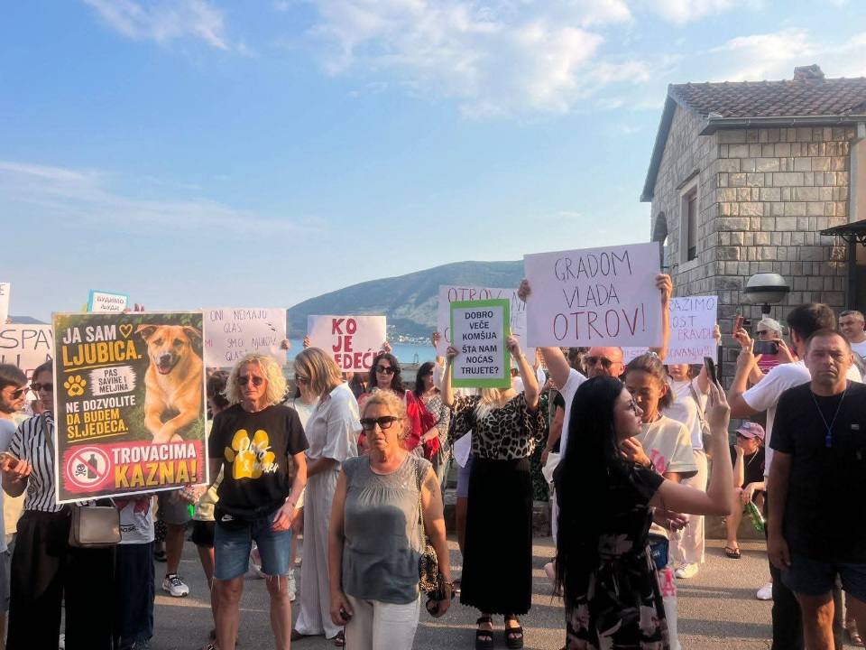 Protest građana na Gomili zbog trovanja pasa