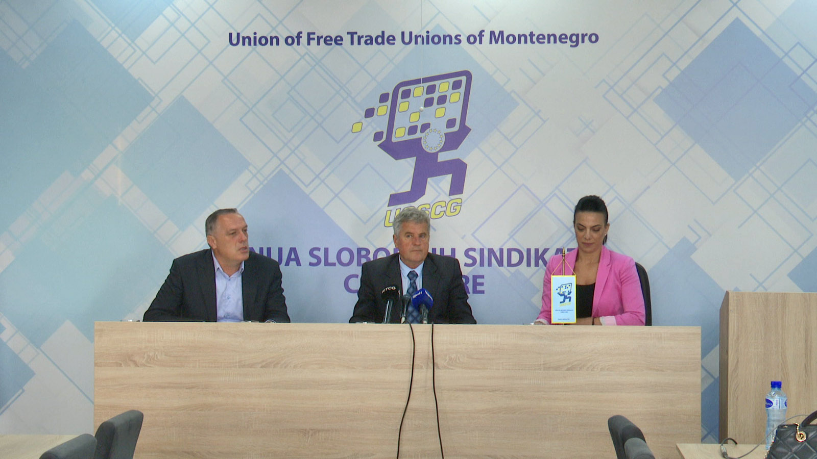 Pres-konferencija Unije slobodnih sindikata Crne Gore