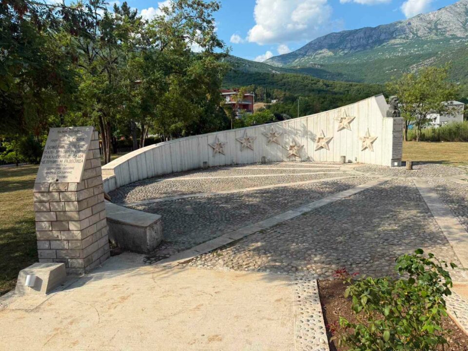 Spomen-park u Sutorini poslije rekonstrukcije