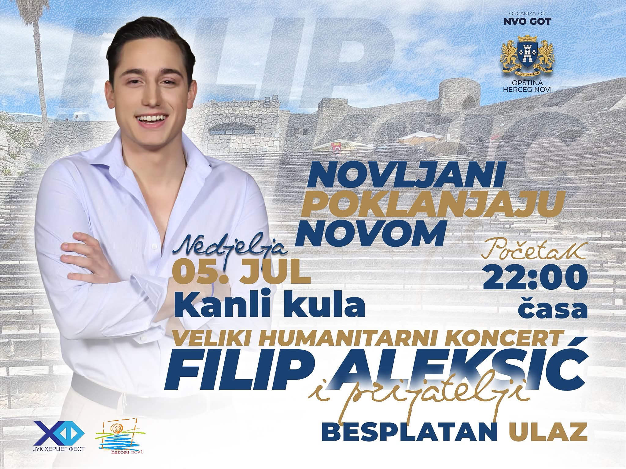 Plakat humanitarnog koncerta Filip Aleksić i prijatelji