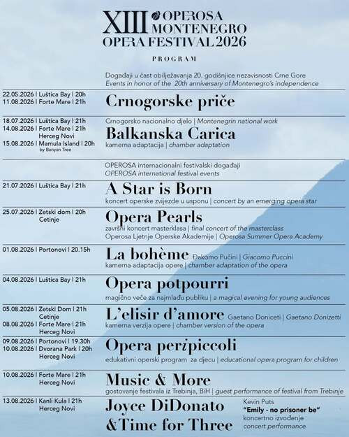 Operosa – Montenegro Opera Festival u Herceg Novom