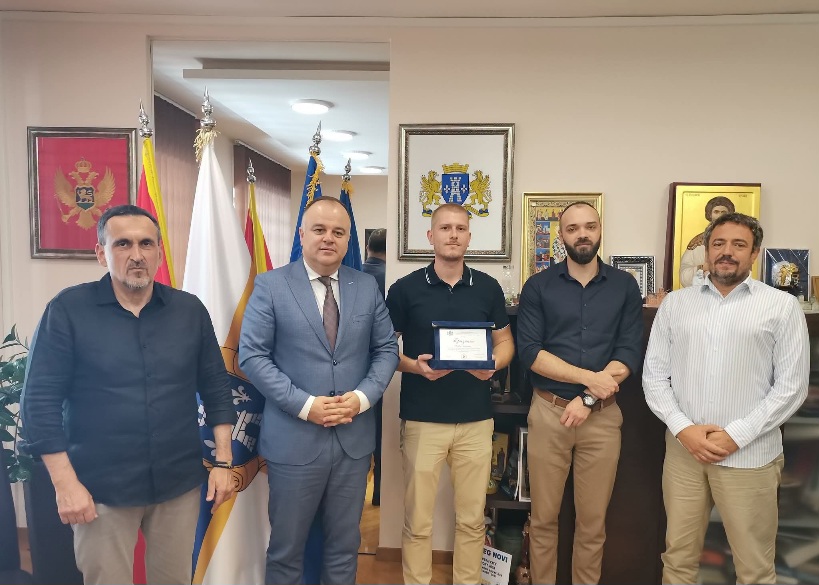 Prijem za karatistu Đorđa Pešikana u Opštini Herceg Novi