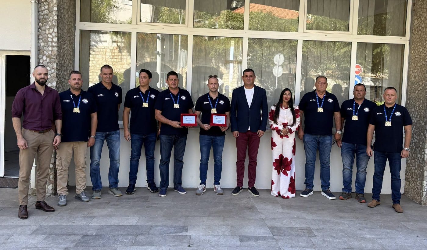 Ekipa Jadran Veterana na prijemu u Opštini Herceg Novi