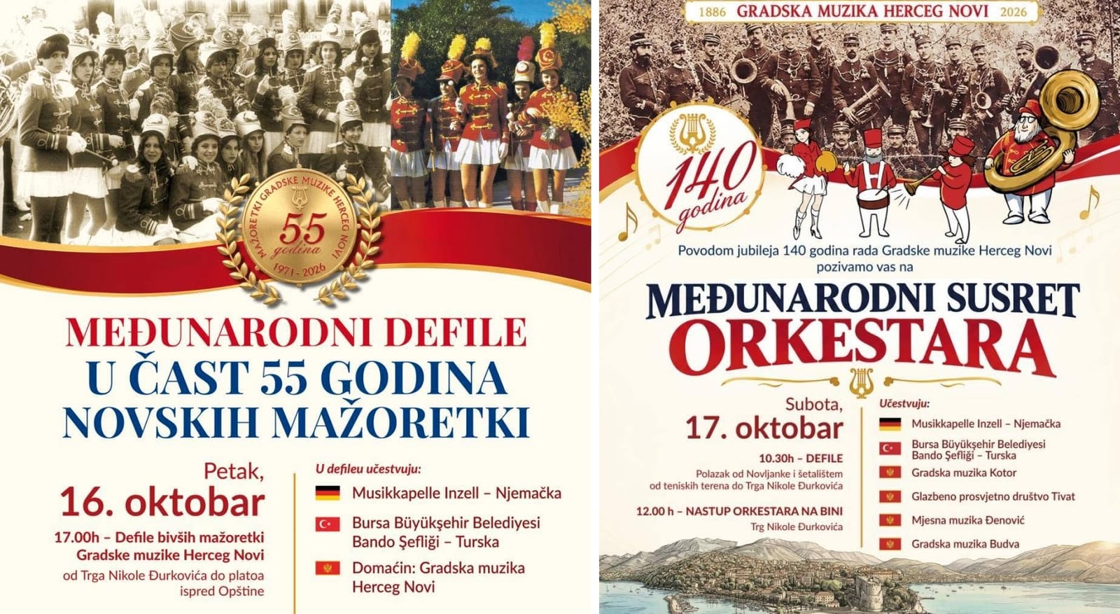 Gradska muzika i mažoretke Herceg Novi