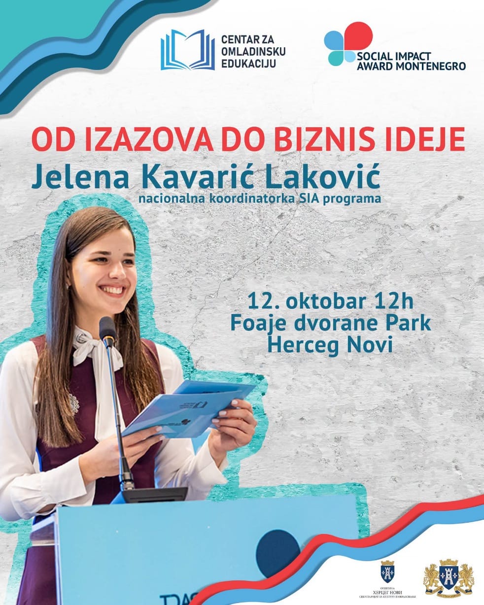 Plakat radionice „Od izazova do biznis ideje“