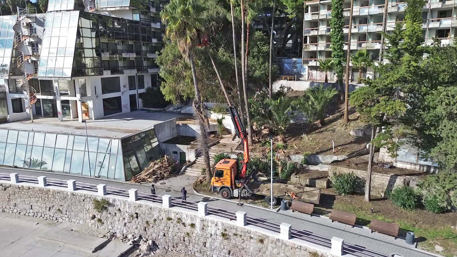 Hotel Plaža u Herceg Novom tokom adaptacije