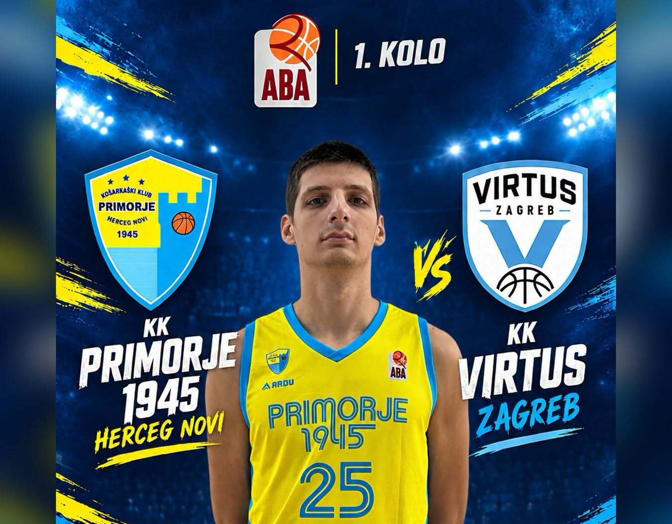 Najava utakmice Primorje 1945 i Virtus u ABA 2 ligi